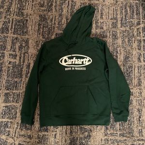 CARBARTT WIP GREEN HOODIE SIZE LARGE MENS